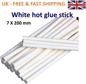 WEISSE Heißklebesticks 7mmX200mm HEISSSCHMELZKLEBER Klebesticks 10/30/50/100 Stck. - Bild 1 von 16