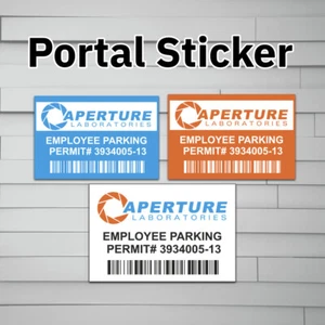 Aperture Laboratories Parking Perm Vinyl Decal StickerLabs laptop window tumbler - Picture 1 of 5