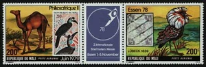 Malí 1979 - Mi-Nr. 680-681 ** - MNH - Rayas - Animales salvajes / Animales salvajes II - Imagen 1 de 1