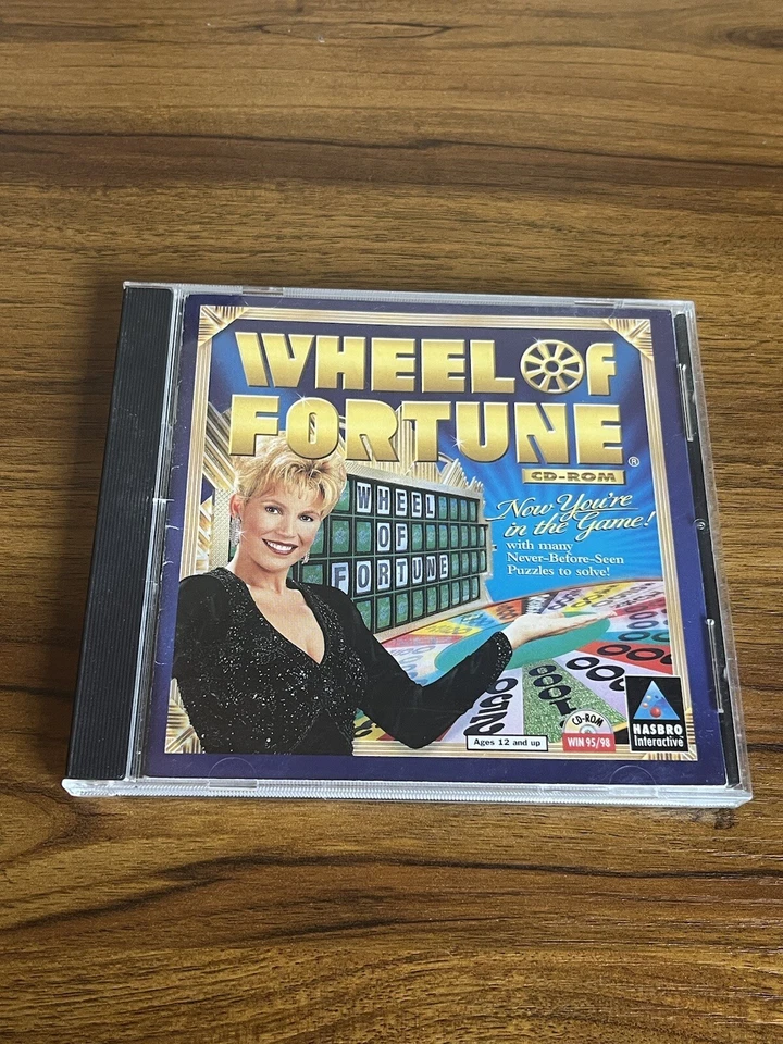 Wheel Of Fortune PC CD - CD-ROM Game - Hasbro Int. 1998 Windows 95/98 Vintage - Image 1 of 4
