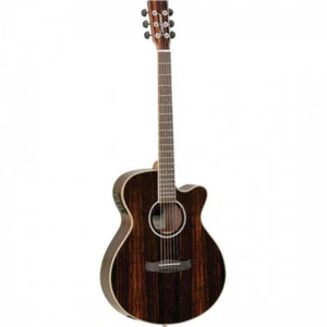 Tanglewood Discovery Acoustic Guitar Exotic Superfolk Cutaway All Ebony - Picture 1 of 2