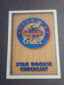 1991 Upper Deck Baseball # 1 Star Rookie Checklist