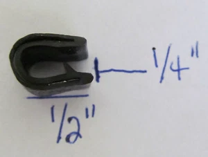 1/4" Black Edge Trim Lok Camper Trailer RV Seal Lock Boat Vinyl 1/2" Leg - Picture 1 of 4
