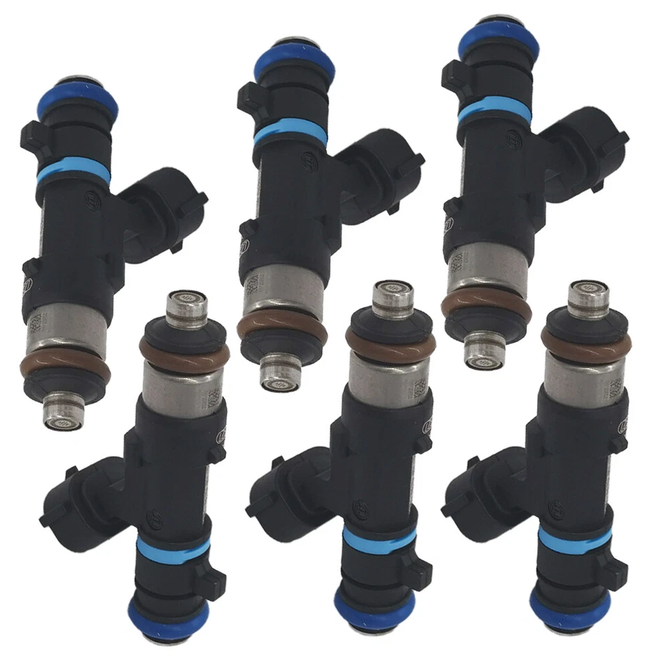 Juego de 6 inyectores de combustible para Nissan Frontier Xterra 4.0L 0280158007 16600-7S000; Foto 1 de 4