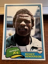 1981 Topps #261 Rickey Henderson