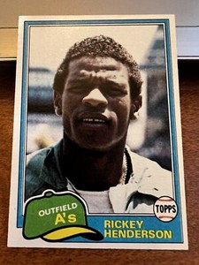 1981 Topps #261 Rickey Henderson