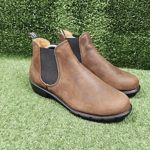 Blundstone 1970 braune Damen-Chelsea-Stiefeletten aus Leder zum Überziehen Größe US 11 - Bild 1 von 12