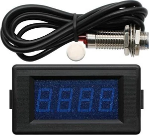 Digiten DC 12V 24V 4 Digital Blau LED Zähler Messgerät Up Down + Hallennähe - Bild 1 von 12