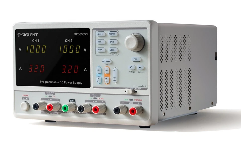 DC Power Supply SIGLENT SPD3303C, 3 Channel 30V 3A Linear Programmable Precision - Image 1 of 1