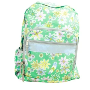 LL Bean Girl's Weatherproof Original Book Pack 24L Backpack Emerald Lazy Daisy - Picture 1 of 12