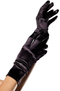 Brand New Wrist Length Satin Gloves Costume Accessory - Picture 1 of 2