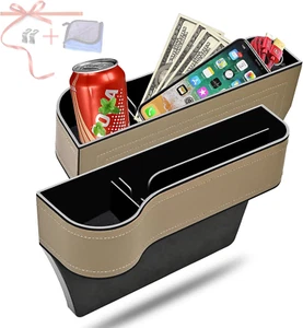 Car Seat Gap Filler Organizer, 2 Pack Multifunctional Car Seat Organizer, Auto C - Picture 1 of 12