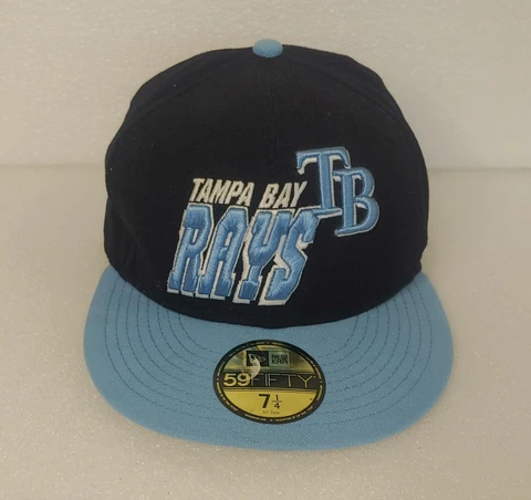 Tampa Bay Rays New Era 59FIFTY Ball Cap / Hat Fitted 7 1/4 Hat size Cover