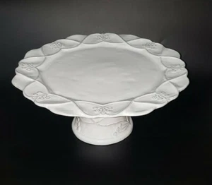 Arte Italica Bella Bianca Cake Plate - Picture 1 of 6