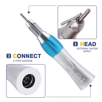 Pieza de mano recta quirúrgica dental Yabang 1:1 con tubo de riego externo ns Foto 1 de 4