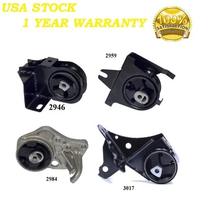 4 piezas montaje de motor y transmisión apto para Dodge Grand Caravan 1996-2000 3,0 L 3,3 L y 3,8 L Foto 1 de 4