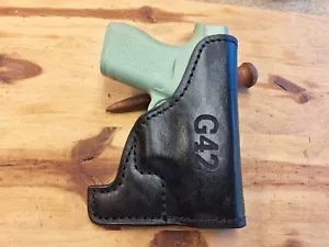 Fits Glock 42 Leather Suede Lined Pocket Holster - Picture 1 of 2