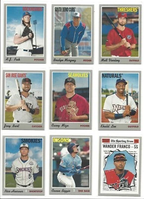 2019 TOPPS HERITAGE MINOR LEAGUE BASE -  PROSPECTS, RC's -  WHO DO YOU NEED!!!! - Image 1 of 2