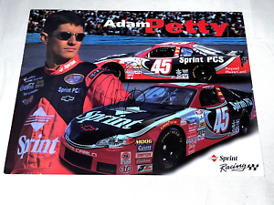 ADAM PETTY autographed VINTAGE NASCAR SPREE #45 2000 BUSCH 9x11 postcard photo
