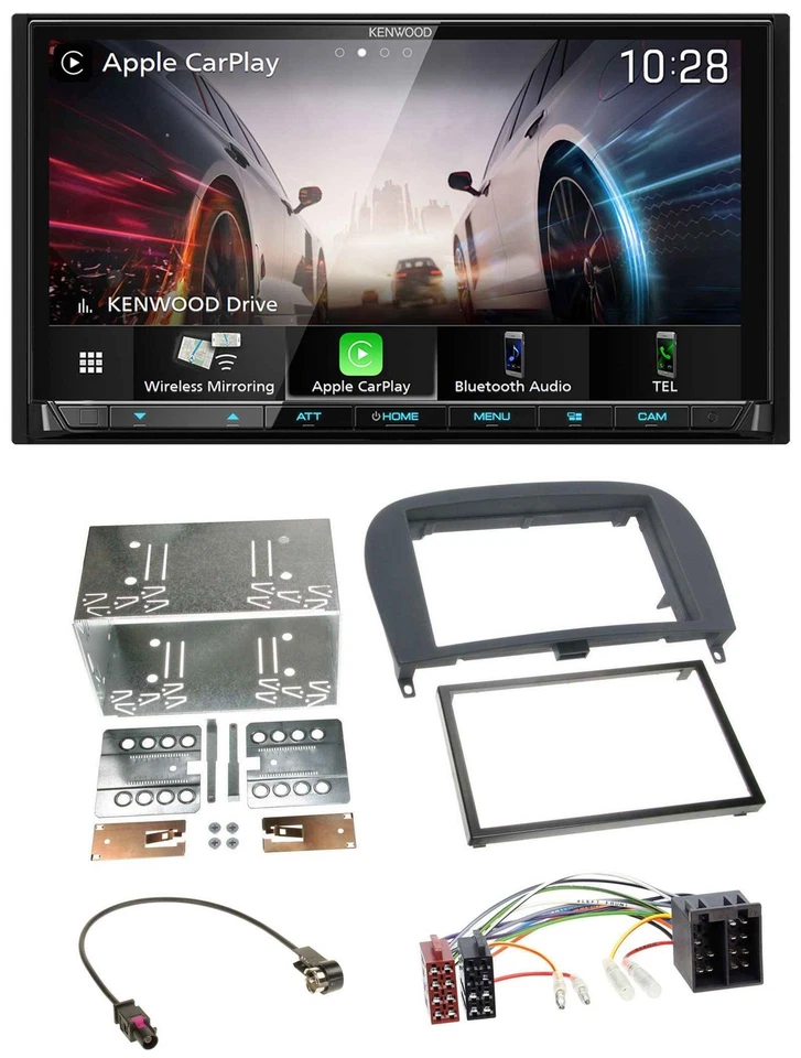 Kenwood MP3 2DIN USB DAB Bluetooth Autoradio für Mercedes SL-Klasse 2001-2011 R2 - Bild 1 von 4