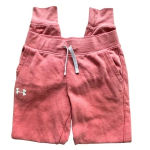 UNDERARMOUR x Womens or Youth Juniors Pink Peach Joggers Size YLG - Picture 1 of 8