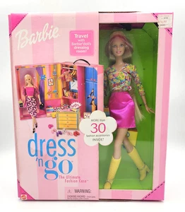 Dress 'N Go Barbie Doll with Fashion Case and More Than 30 Fashion Accessories - Picture 1 of 4