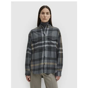 Camicia di flanella Toteme grigia a quadri Novella taglia media - Foto 1 di 16