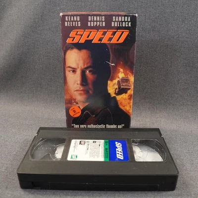 Speed VHS Tape 1994 Keanu Reeves Dennis Hopper Sandra Bullock Fox Video — 第 1/4 张图片