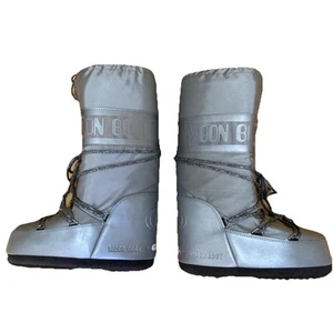 NEU Technica Original Moon Boot Waterproof Pull On Boots Silver US Worm’s 4,5 /7 - Bild 1 von 6