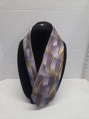 Corbata Jerry Garcia Space Containers Collection 37 para hombre 100 % seda púrpura tostado Foto 1 de 4