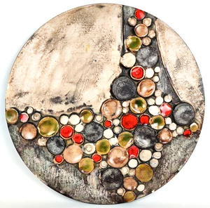 Plato de pared vintage años 60 cerámica de estudio J.H. Prohl Mid Century Moderno 28 cm - Imagen 1 de 16