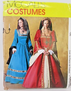 McCalls Halloween Costume Sewing Pattern Tudor Misses Petite P245 Size 6 8 10 - Picture 1 of 6