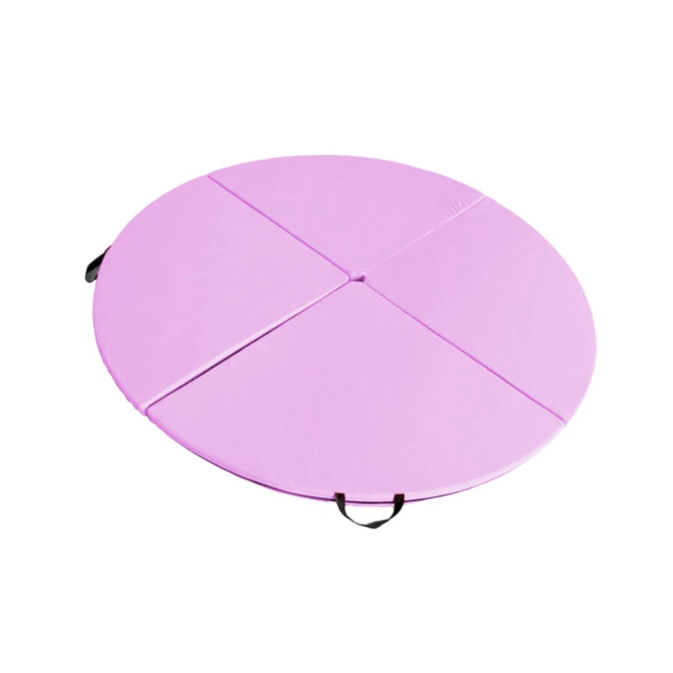 Tapete de ioga redondo dobrável pole dance equipamento portátil ginástica adultos ioga - Imagem 1 de 1