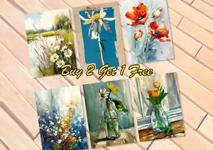 Vivid Blooming Flowers, Print on Matte Paper | Stunning Floral Wall Art - Picture 1 of 27