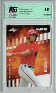 Juan Soto 2018 Leaf Hype #15 Only 5000 Made Rookie Card PGI 10 - Picture 1 of 1