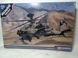 ACADEMY #12537 1/72 BRITISH ARMY AH-64D HELICOPTER AFGHANISTAN NEW IN SEALED BOX - Picture 1 of 2