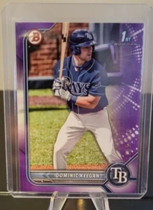 2022 Bowman Draft 1st Dominic Keegan Purple /250 #’d #BD-9 Tampa Bay Rays - Bild 1 von 2