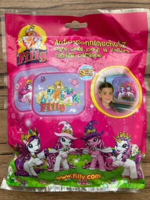 Filly Auto-Sonnenschutz SET Einhörner- lila pink bunt -neu- OVP - Bild 1 von 2