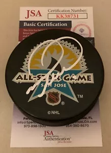 Mark Recchi Montreal Canadiens signed 1997 NHL All Star Game Puck MVP HOF JSA - Picture 1 of 2