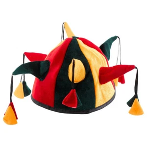 NARRENKAPPE BUNT # Karneval Fasching Garde Harlekin Kostüm Party Mütze Hut Deko - Bild 1 von 3