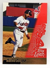 1996 Topps Laser Die Cut #98 Carlos Baerga Cleveland Indians Spotlight Stars