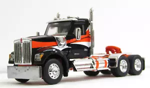 DCP orange/black Kenworth W990 daycab tractor 1/64 no box - Picture 1 of 7