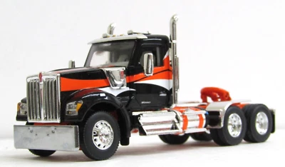 DCP orange/black Kenworth W990 daycab tractor 1/64 no box - Image 1 of 4