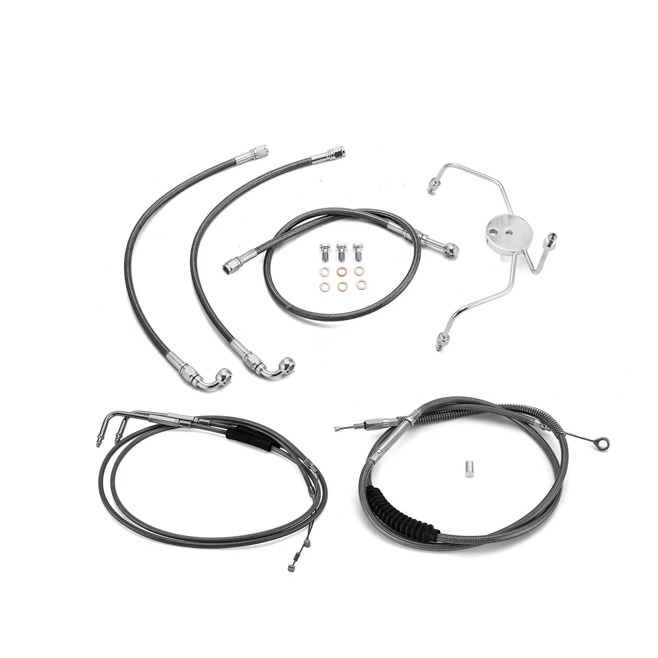 Cable acelerador embrague freno manillar 12"-14" para Harley Road Glide King no ABS Foto 1 de 4