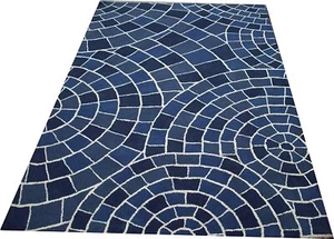 Modern Geometric Handmade Tufted Woolen Carpet & Rug Living Bedroom Floor Rugs - Picture 1 of 3