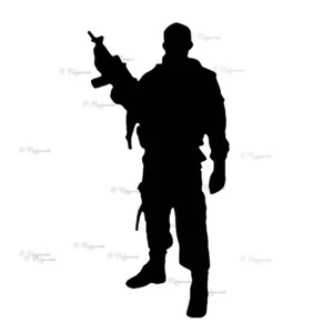 Call Of Duty Soldier Vinyl Decal Sticker for Home, wall, Bedroom, Games Room - Picture 1 of 12