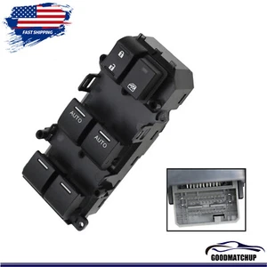 Interruptor de puerta de ventana eléctrica principal delantero izquierdo 35750-TL2-A12 para Acura TSX 2009-2014 - Imagen 1 de 9