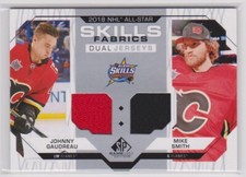 GAUDREAU Mike SMITH 2018-19 SP Game Used All Star Skills Fabrics Dual jersey UD