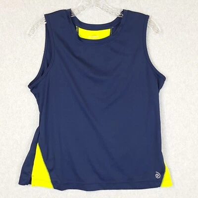 Camisa sin mangas Be Inspired azul marino lima gimnasio activo atlético correr informal Foto 1 de 4