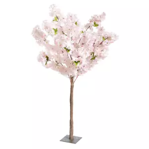 Kirschblüten-Kunstbaum 140 cm hoch rosa mit Standplatte Frühlingsdekoration Deko - Bild 1 von 2